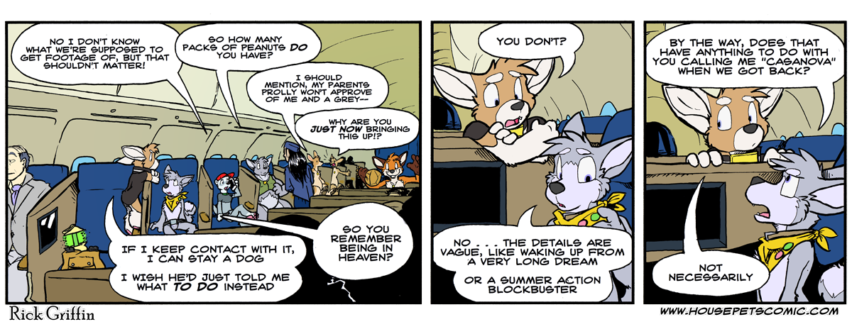 ""Okay, once more. Where are we going?"" ""To Australia."" ""And why are you here?"" ""I need to talk to Bailey directly"" ""And why is Karishad here?"" ""He's the only one Tarot is talking to."" ""And why am I here?"" ""Because I'm not going halfway around the world escorted by people I barely tolerate."" ""Then why is Daryl here?"" ""To escort Rock."" ""And why is Rock here?"" ""Because Keene was hesitant to approve this trip without making money off of it."" ""And why is Bruce here?"" ""Because Roosevelt didn't want to come by himself!""