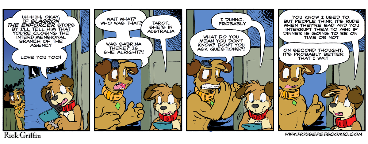 You might think Peanut is being callous but let's face it: you do the same for your dog