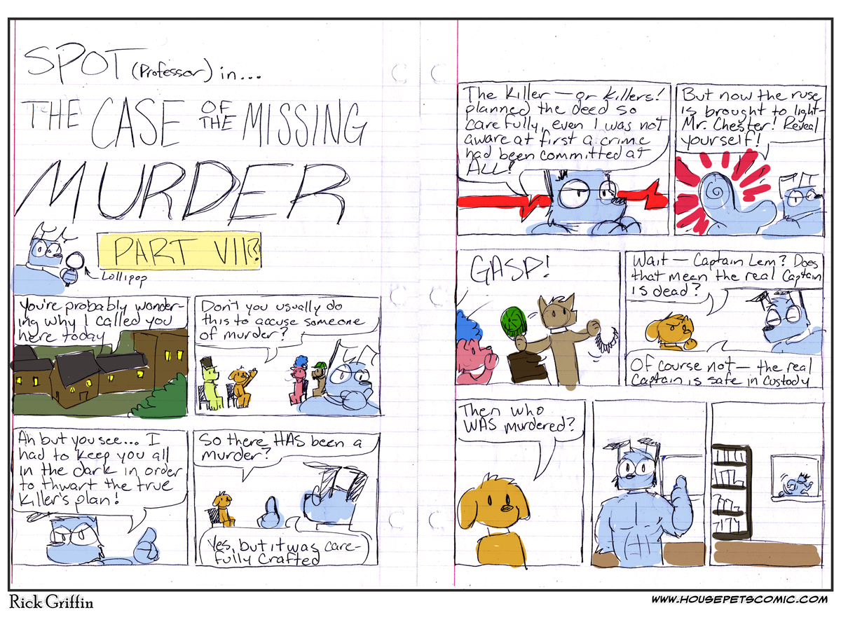 Join Spot (professor) next time in: Murder for Die-ner!