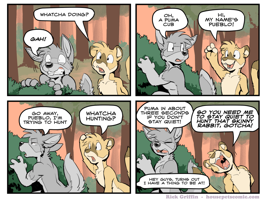 hey mister wolf whatcha doooooin' why why why okay I love you bye bye