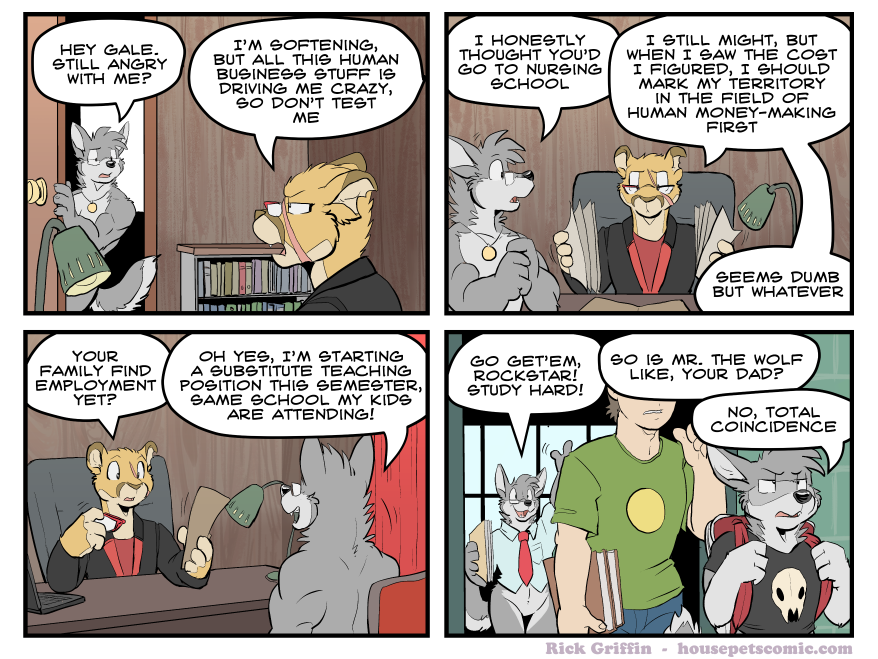 please, Mr. The Wolf is my father. I mean, not THAT Mr. The Wolf.