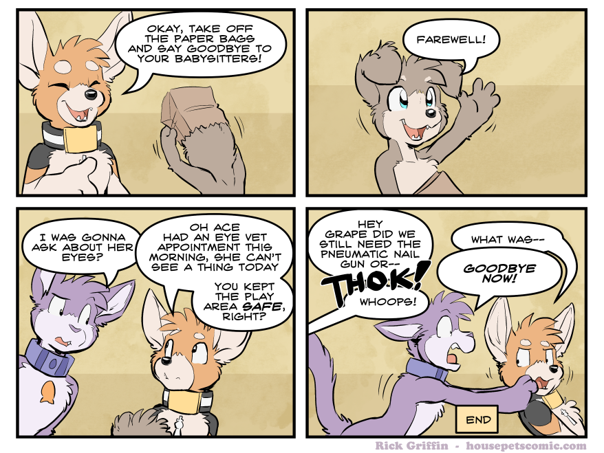 it's not like we can see anything under the paper bags anyway