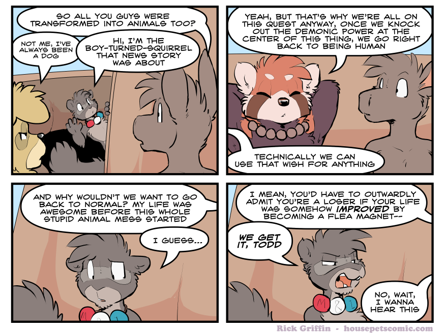 or the title could be 'a little furry problem' either way works